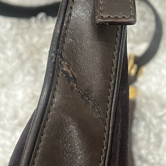 Celine Suede Leather C Logo Shoulder Bag - Picture 11 of 16